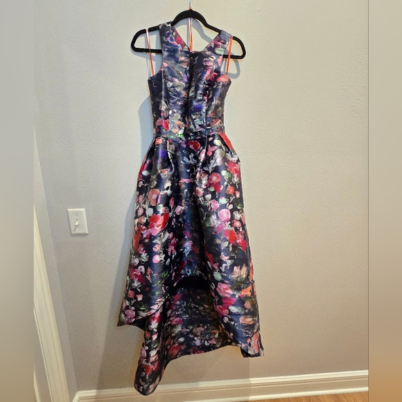 ML MONIQUE LHUILLIER Jadore Gown high to low dress gown NWT Sz 4 - Picture 5 of 11